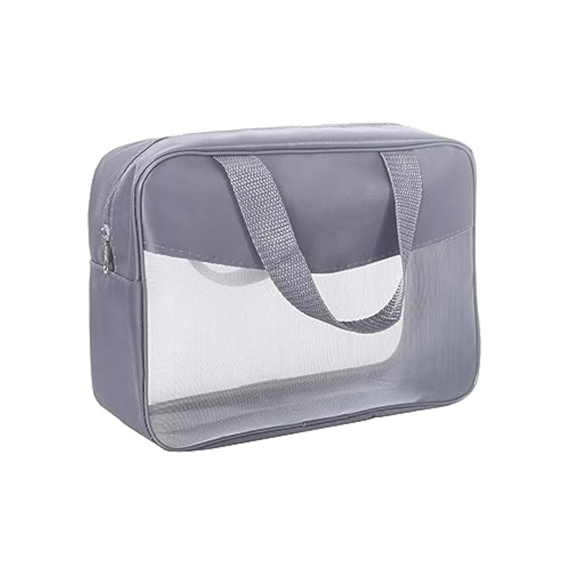 Men's Portable Travel Cosmetic Bag, Silver